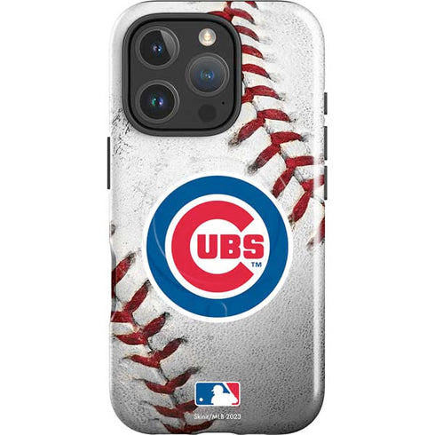 MLB Chicago Cubs Game Ball iPhone 16 Pro Magsafe Impact Case